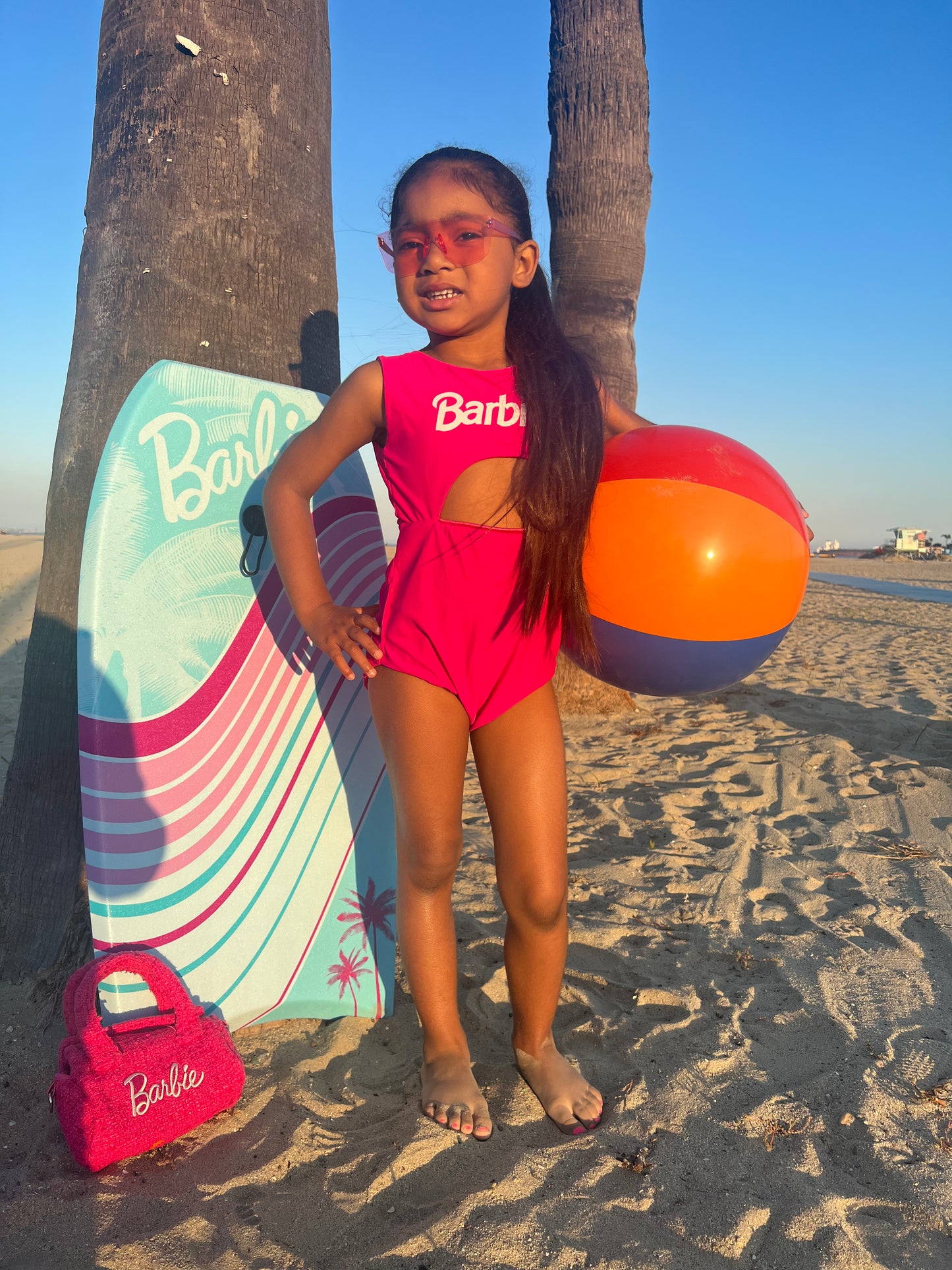 Reversible Hot Pink swimsuit