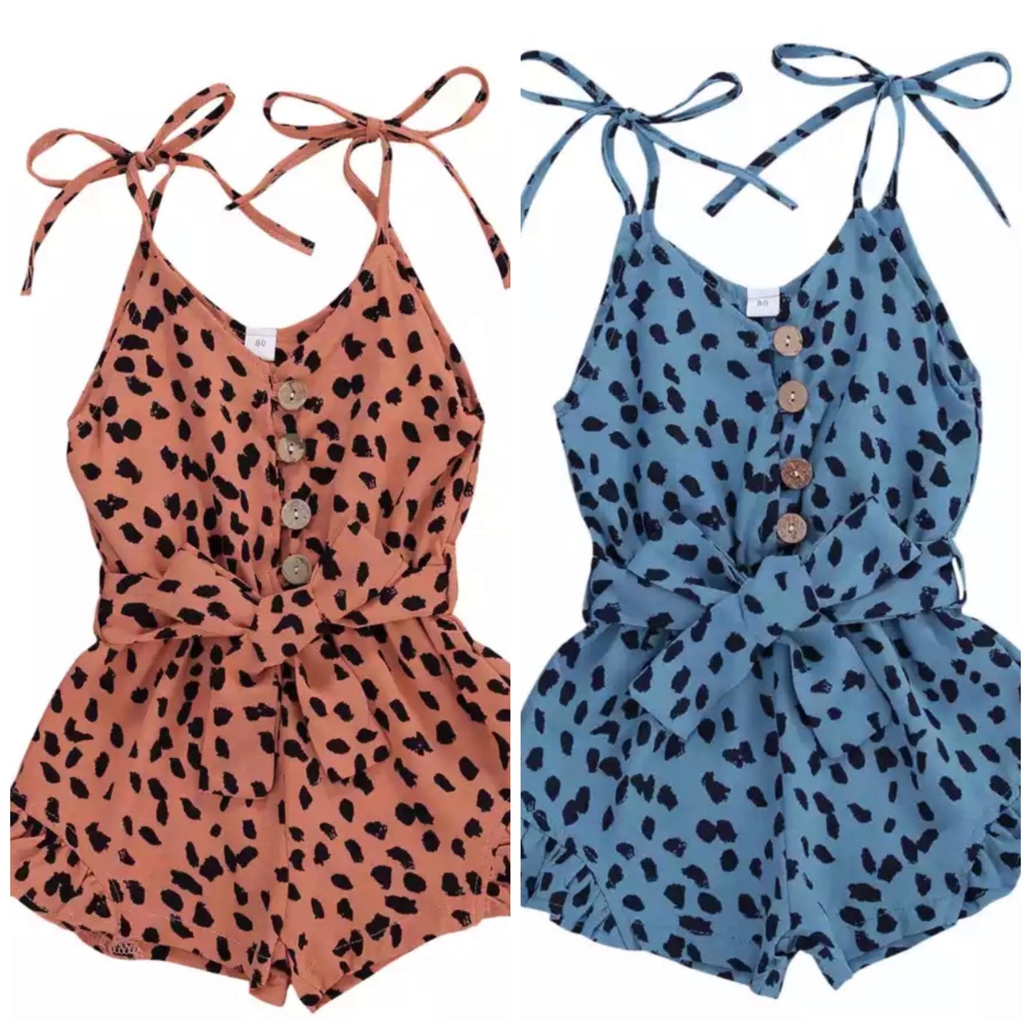 Cheetah Short Romper