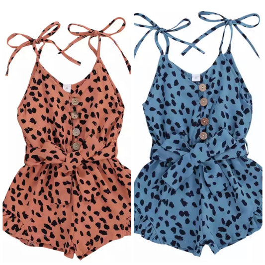 Cheetah Short Romper